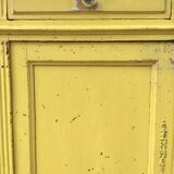 Yellow Parisian glass cabinet