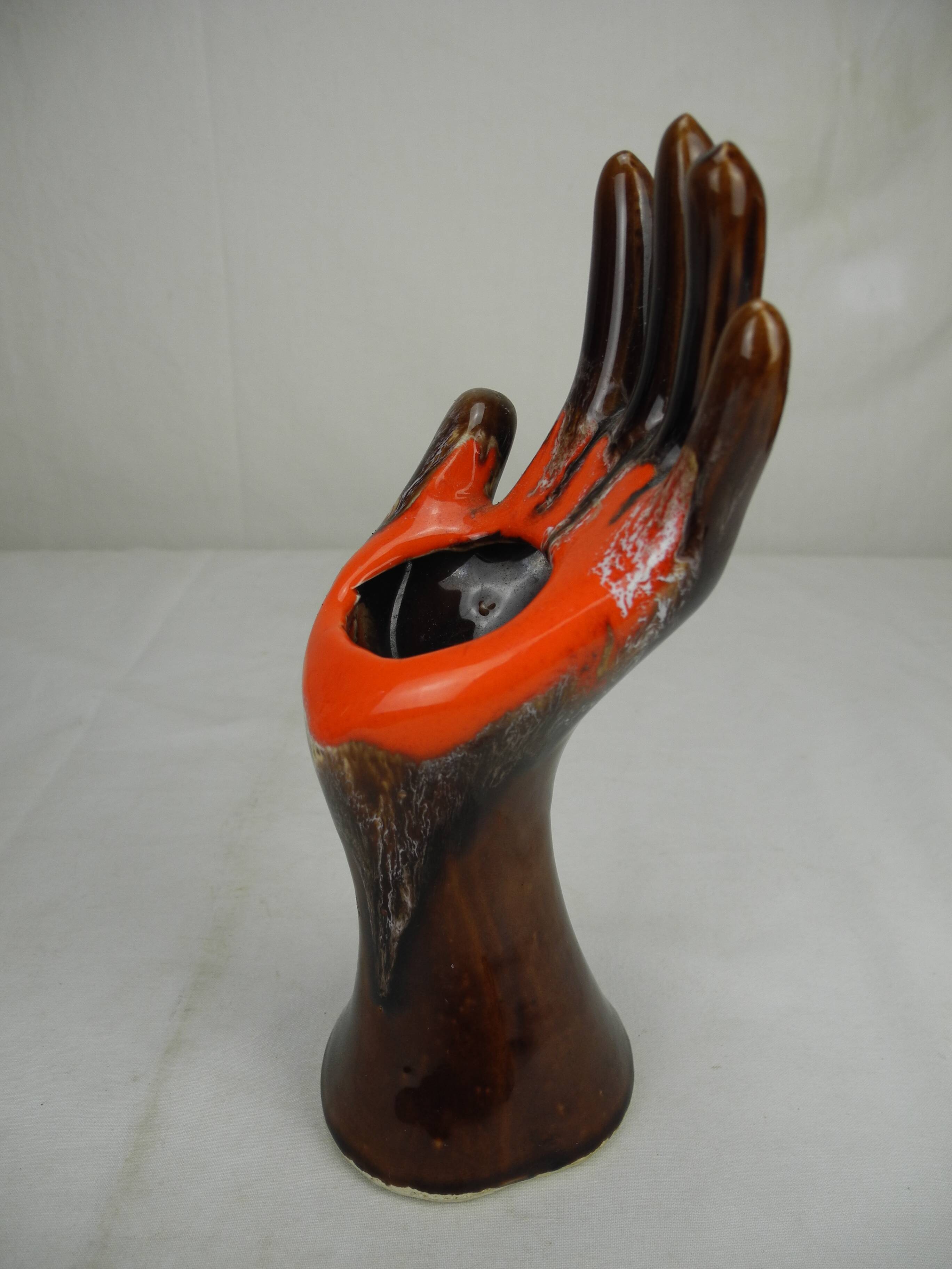 Hand ring holder soliflore decoration retro shabby vintage ring holder vase