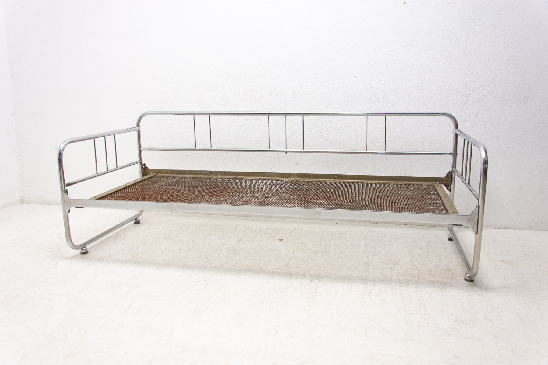 Canapé Bauhaus en acier tubulaire, années 1930, bohême