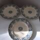 3 Large Earthenware Plates Rhodes Longwy 19th Century