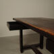 Jean Batenburg dark stained oak dining table for MI, Belgium, circa 1969