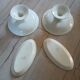 Set of antique Scottish tile dishes