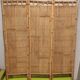 Vintage wicker rattan bamboo screen