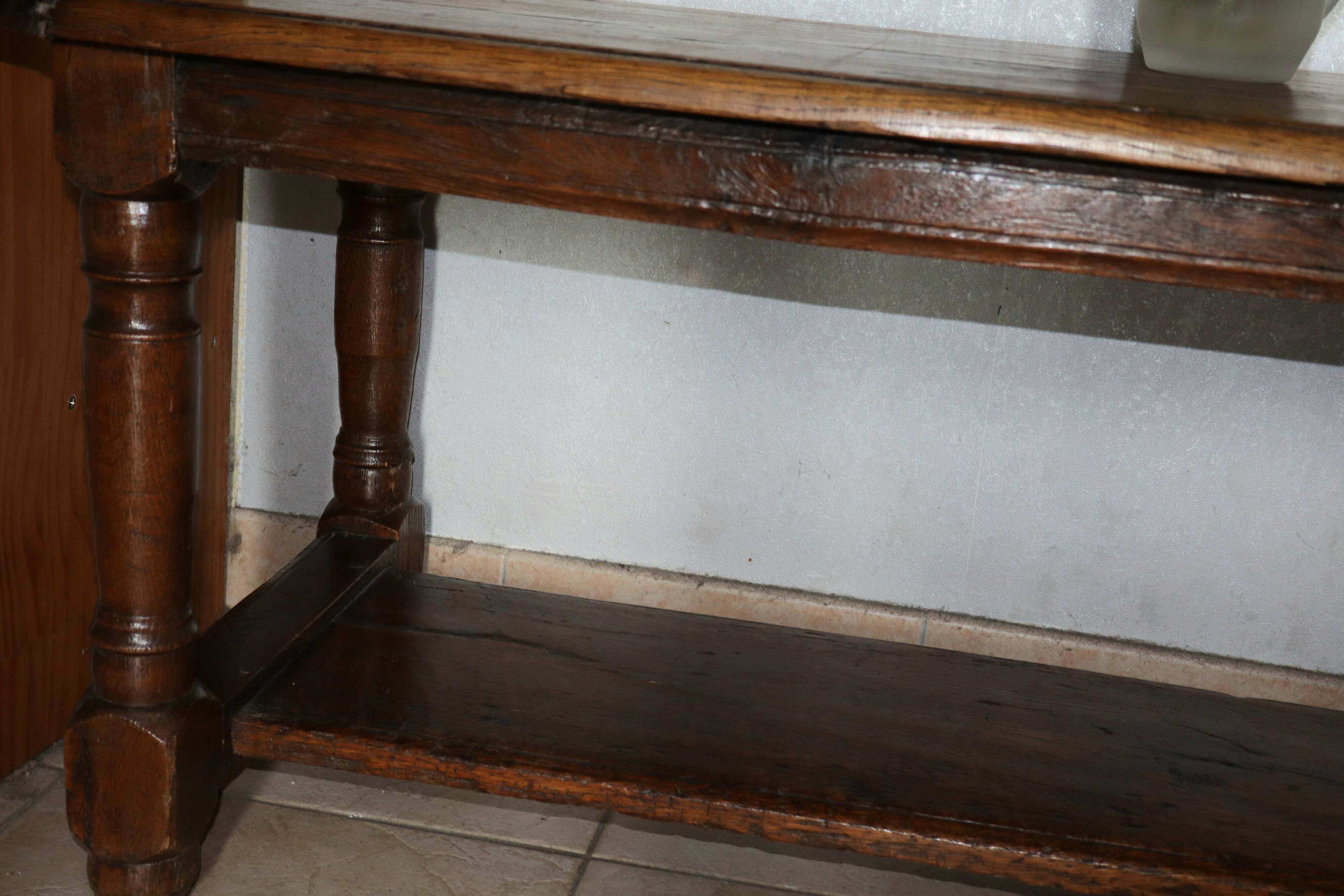 Oak coffee table 19th century