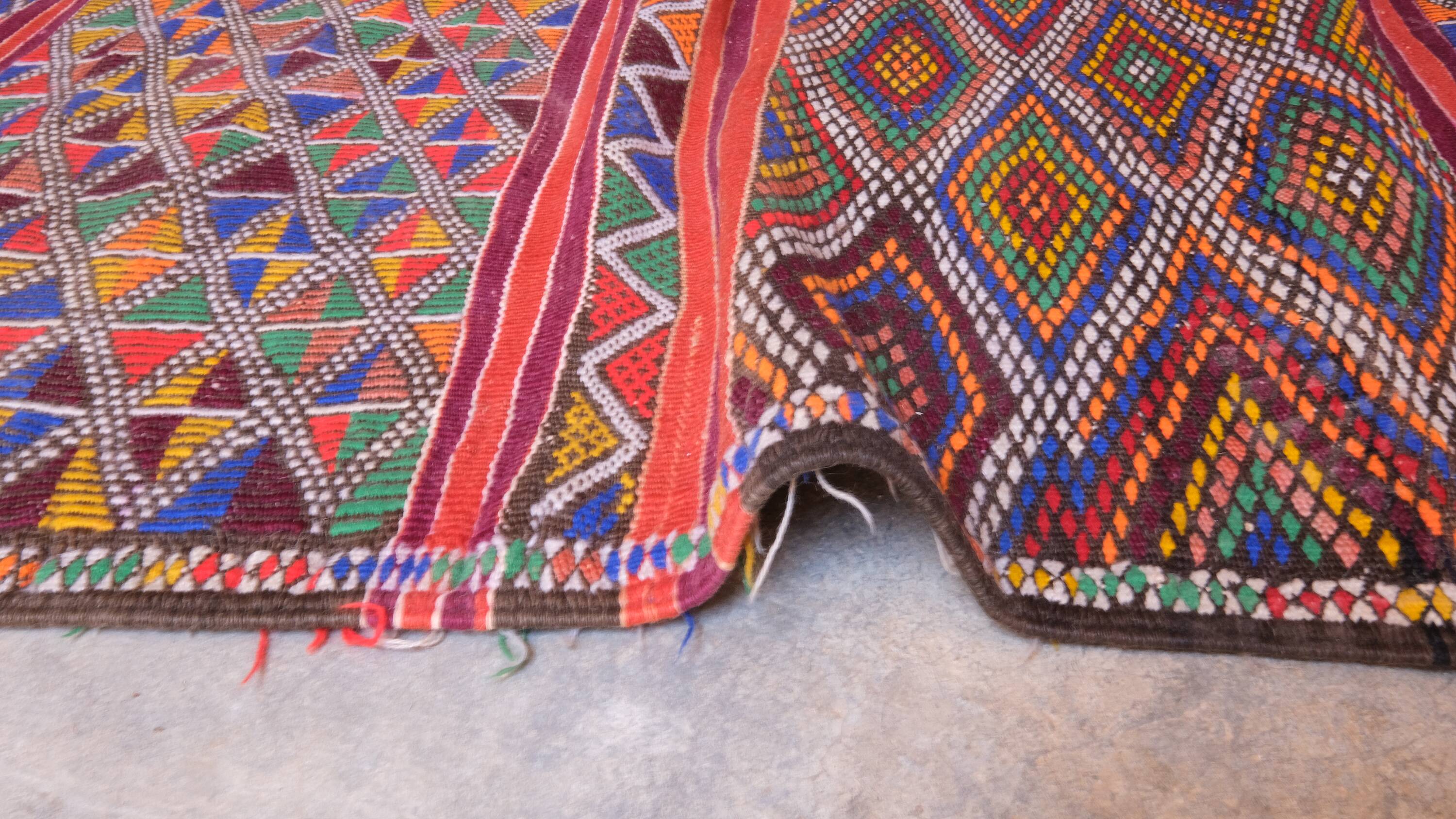 Moroccan Kilim Zayan Rug - 247 x 135 cm