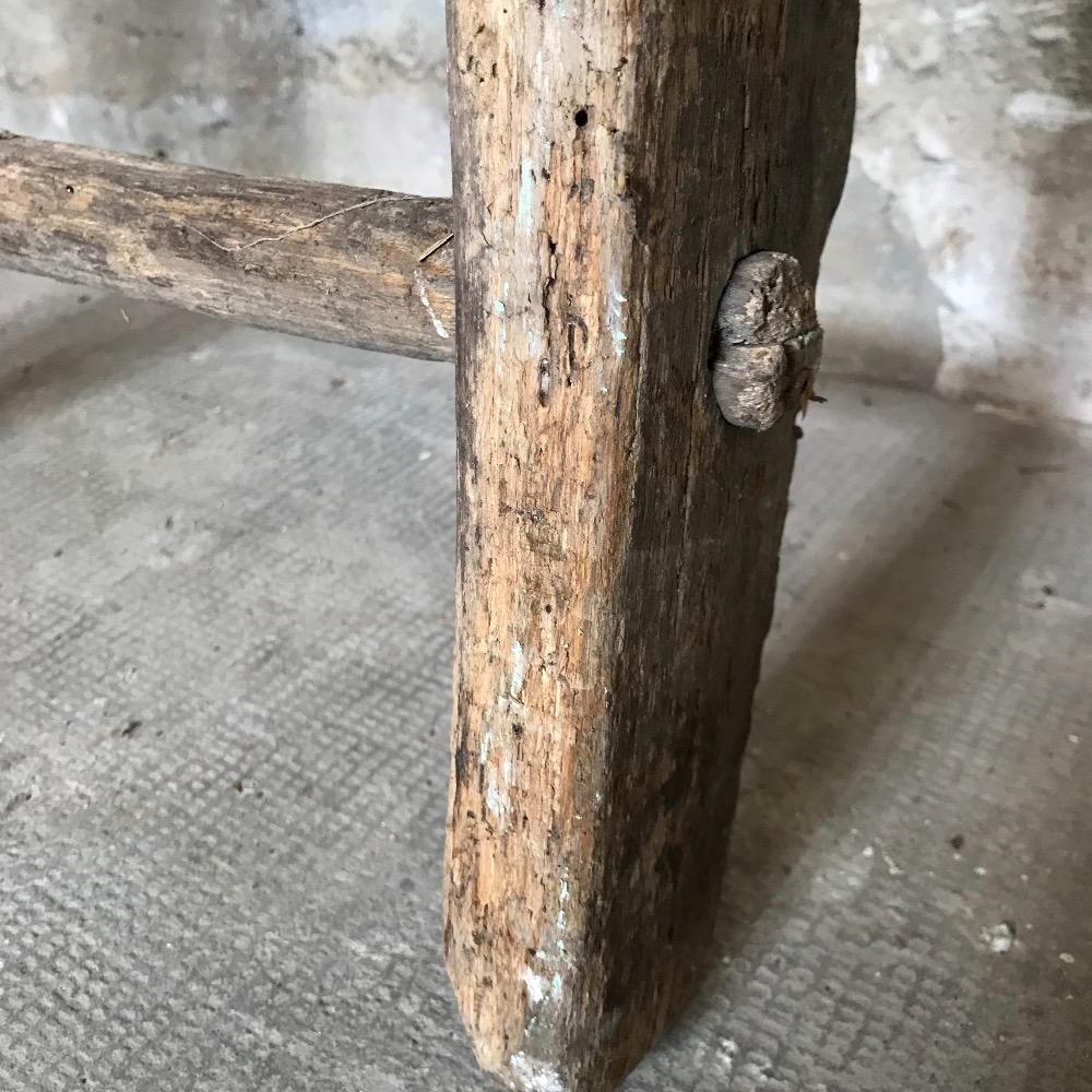 French primitive wooden scale of the 18th century