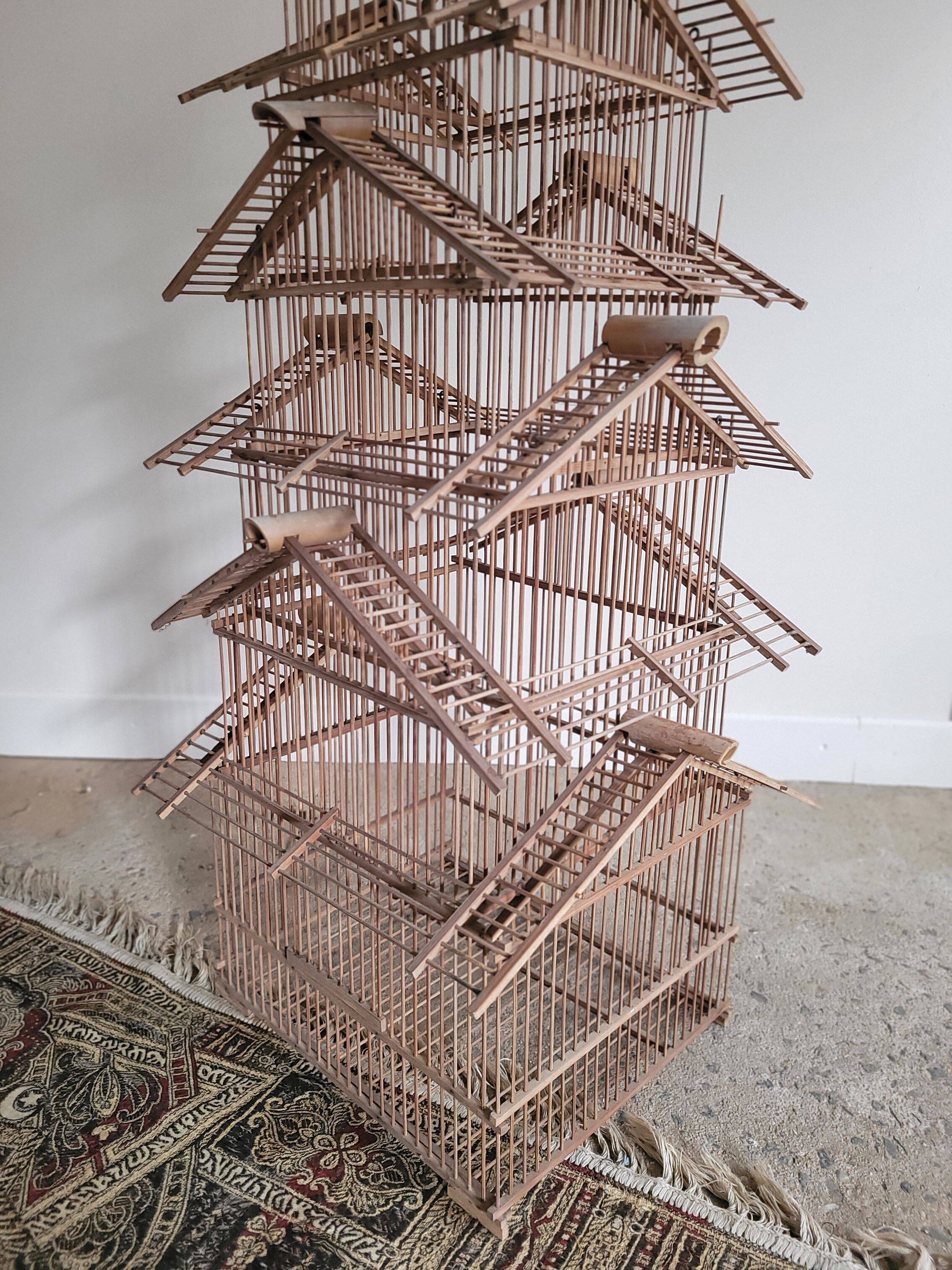 Cage à oiseaux ancienne
