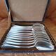 12 Silver-plated Dessert Spoons 60 g Maison Apollo.