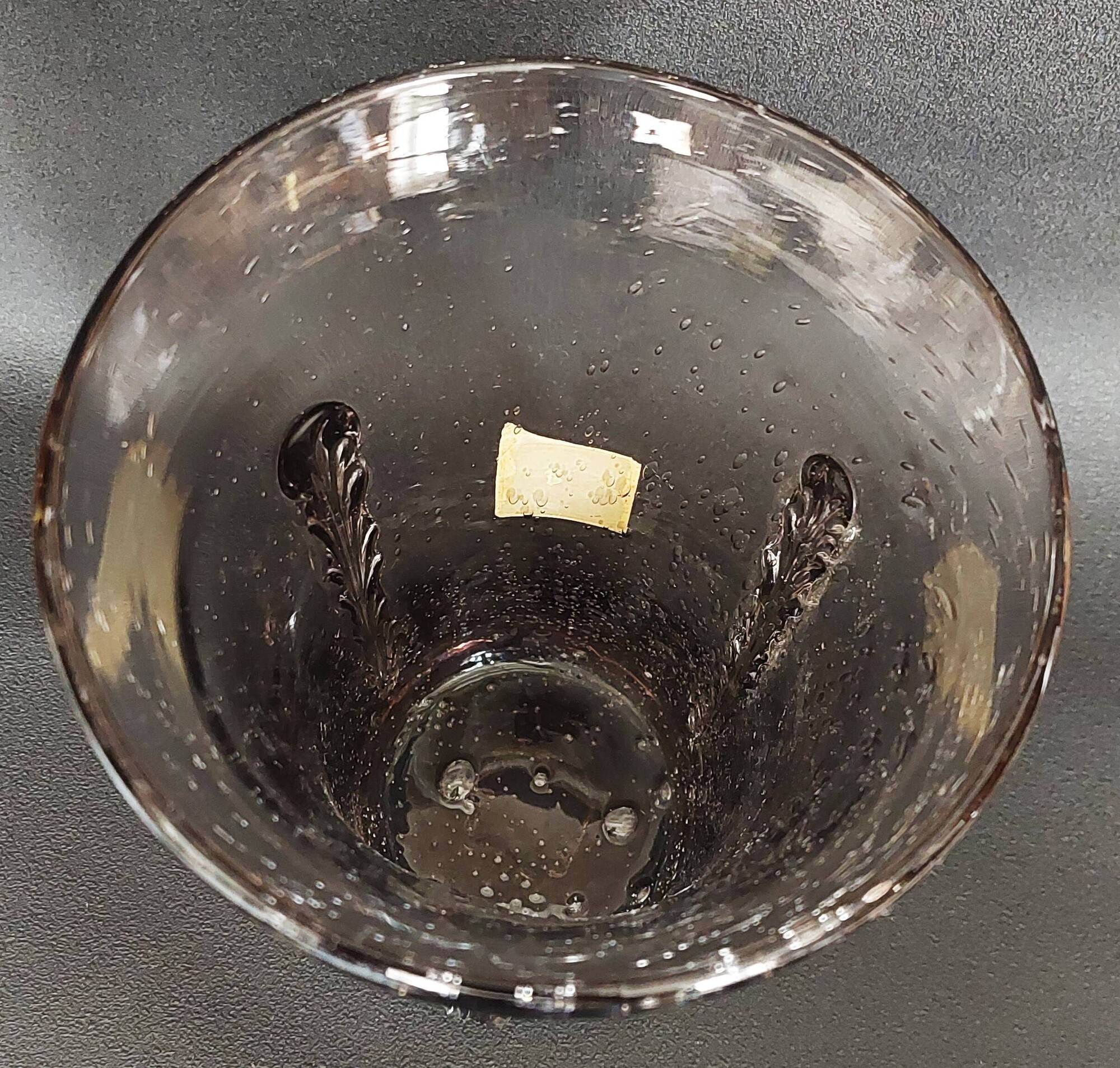Vintage glass vase from the Ponant Locronan glassworks, 20th century