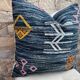 Moroccan Kilim cushion cover: Handmade wool cushion.