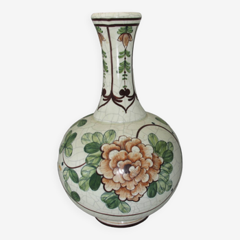 Grand vase Espagnol Benlloch en céramique peint à la main