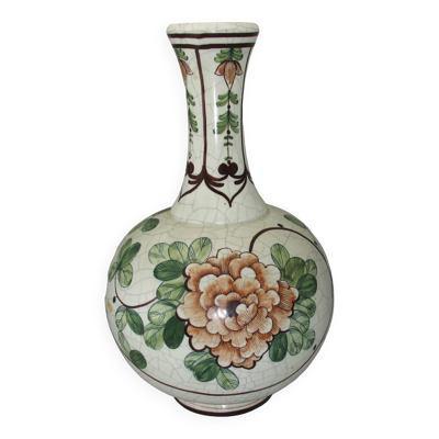 Grand vase Espagnol Benlloch en céramique peint à la main