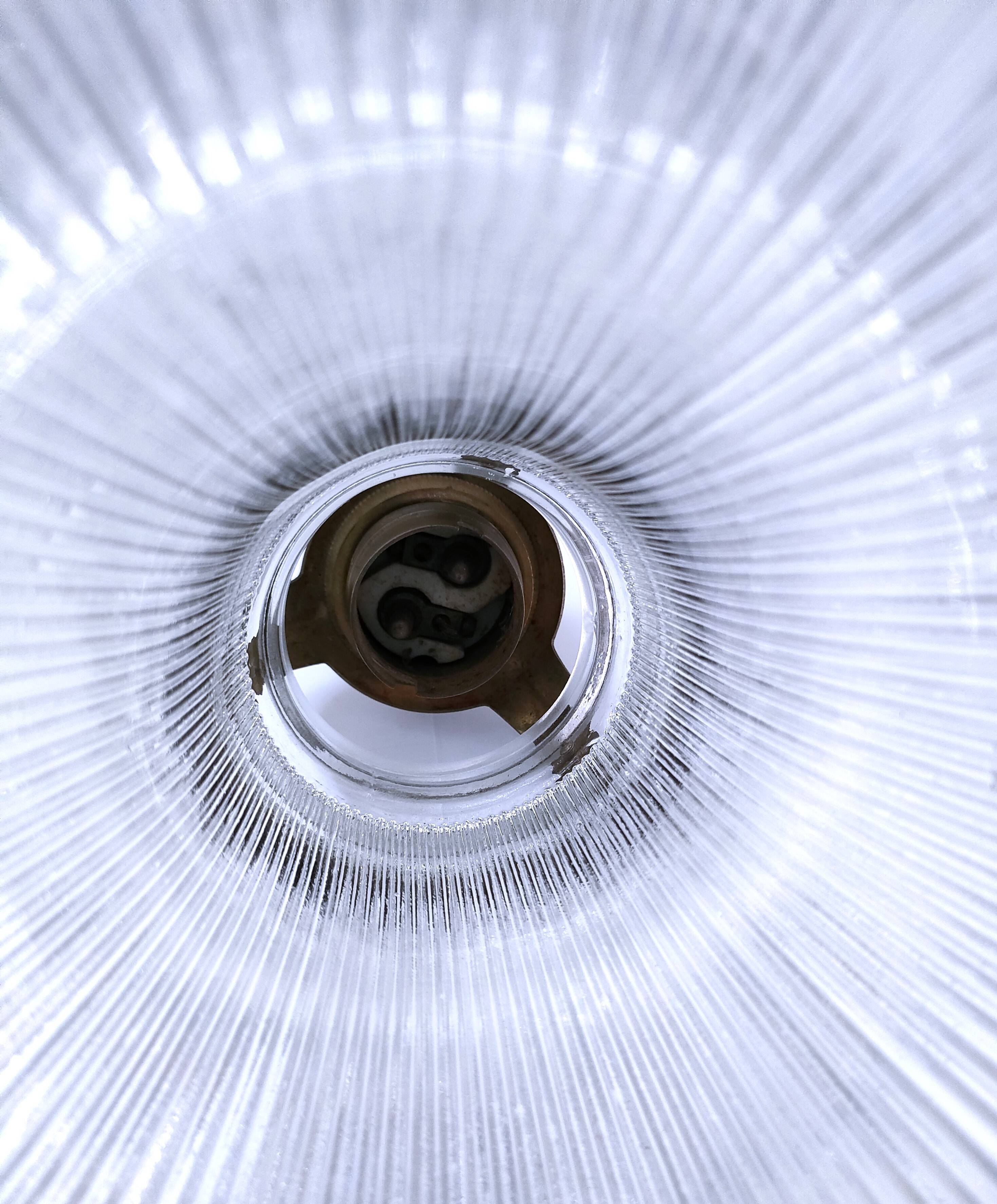 Brass porcelain glass wall light 1900