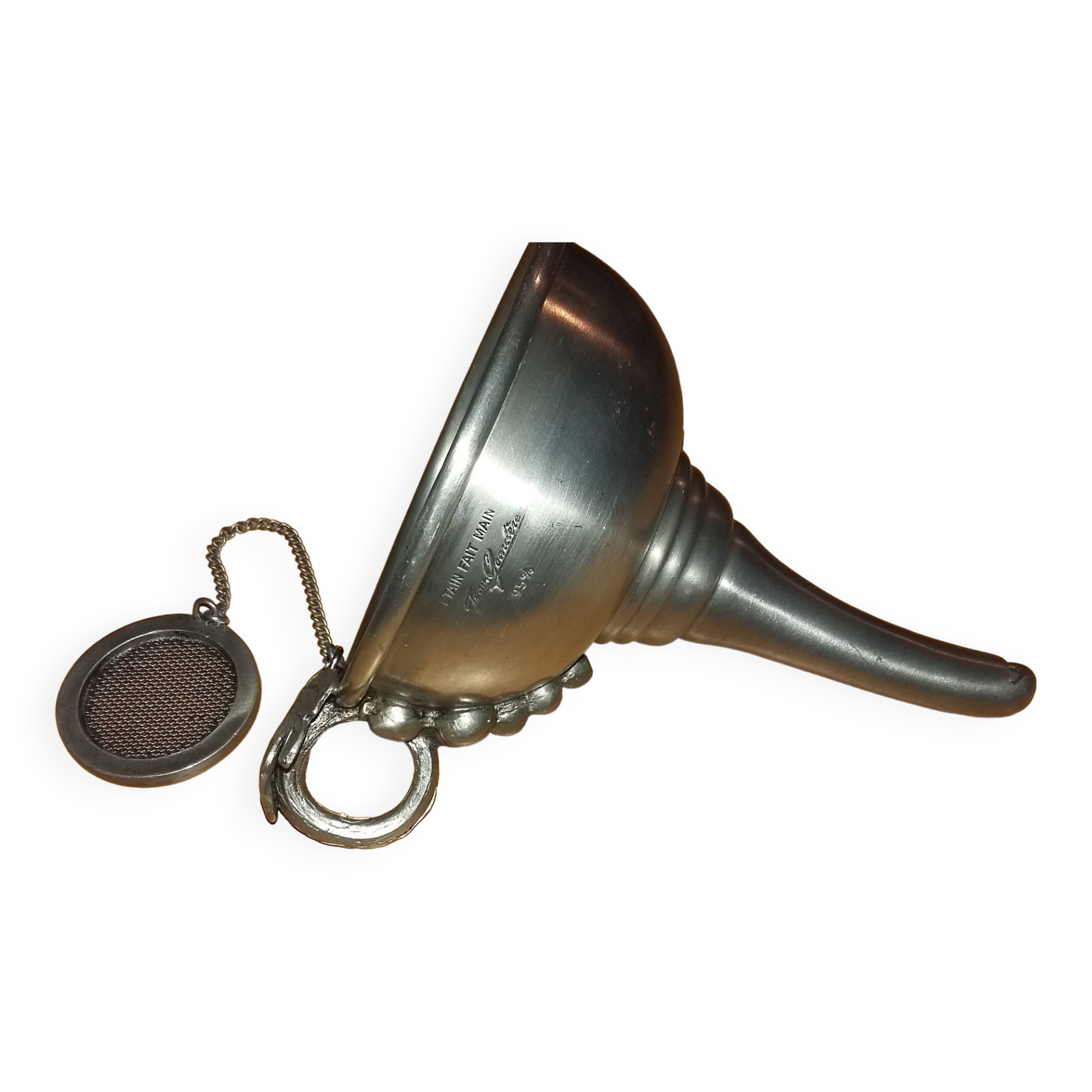 Jean goardere pewter wine funnel 95% handmade