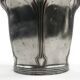 Art Nouveau tea caddy, silver-plated pewter, Orivit, Germany, early 20th century