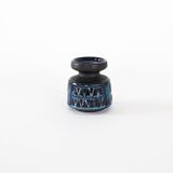 Ceramic candle holder, Danish design, 1960s, manufacturer: Søholm Keramik