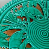 Earthenware dish elephant pattern