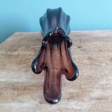 Purple or plum glass vase