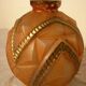 Art-deco ball vase "diamond points"