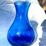 RIOM night service carafe and glass in bubbled blown glass