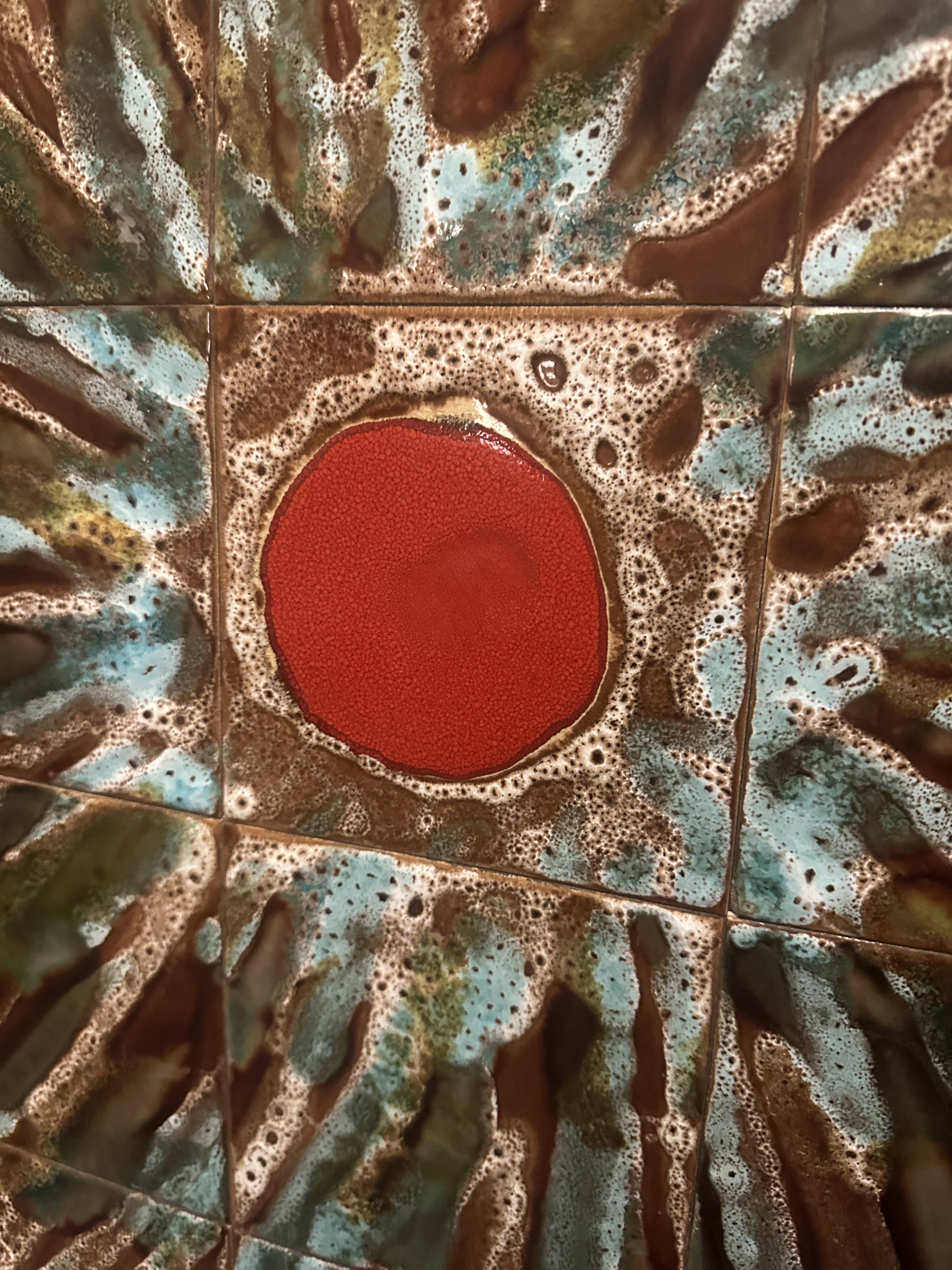 Vintage ceramic tableau 1960