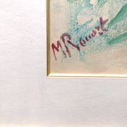 Aquarelle de Madeleine Rouart, artiste proche de Degas
