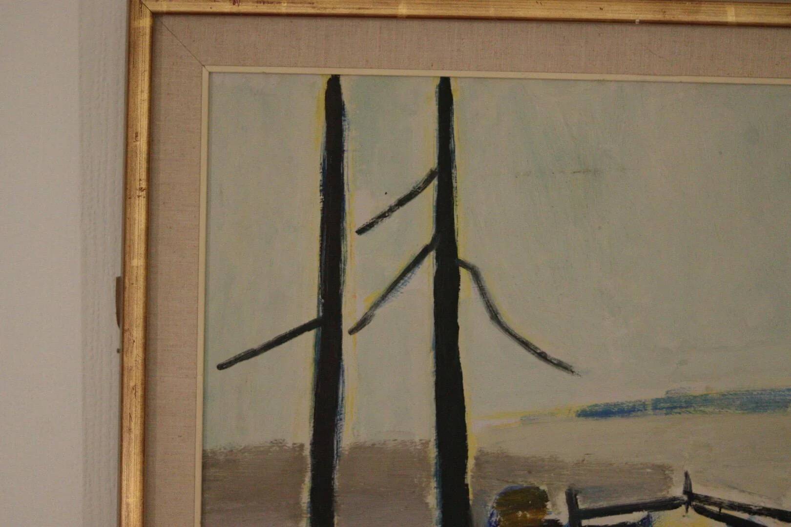 Winter day in the garden by Kåge Liefwendal 1960s