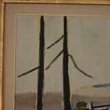 Winter day in the garden by Kåge Liefwendal 1960s