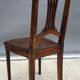 Chair canned 1900 marquetry and bronze louis XVI style