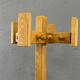 Freestanding mid-century pine coat rack, solid wood, 1970s, Europe