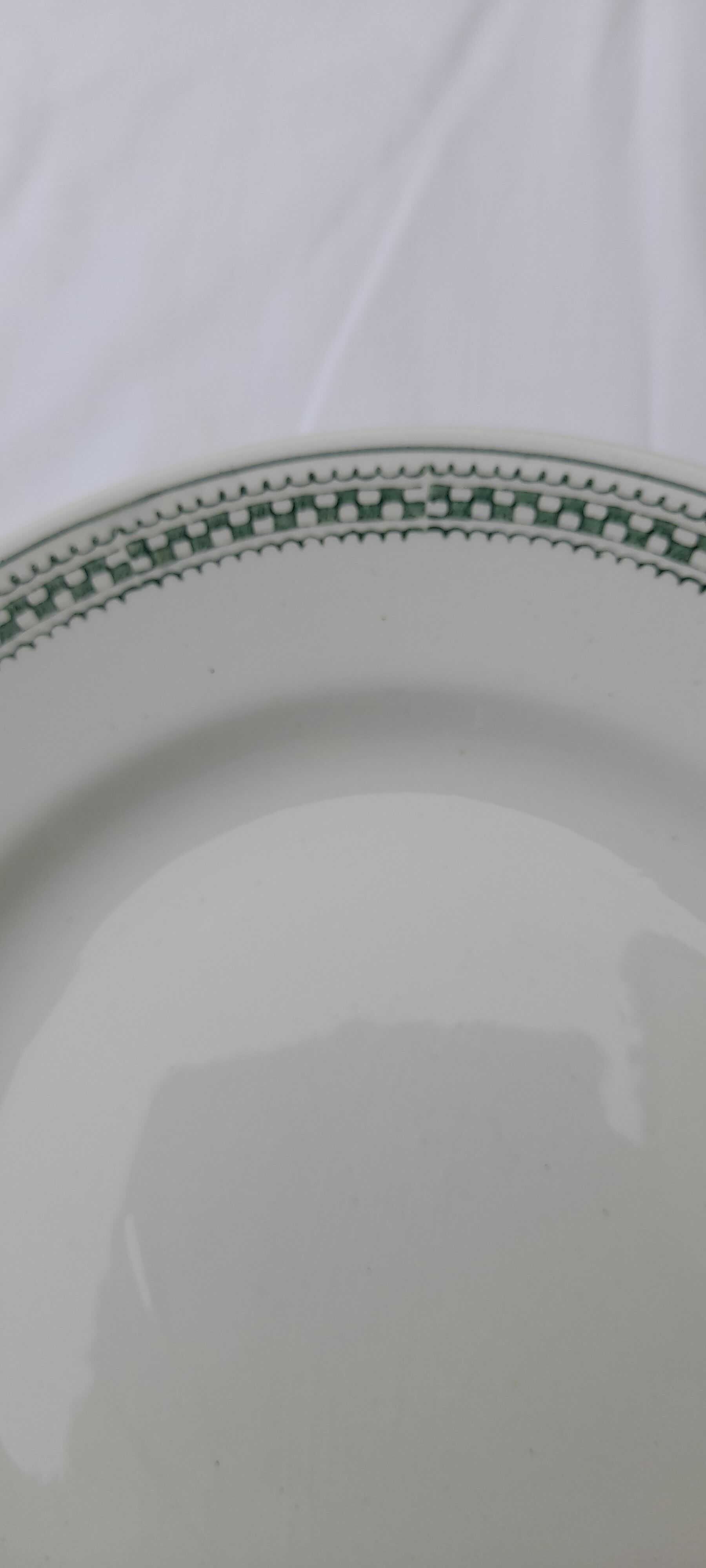 12 assiettes  plates en faïence de Saint Amand  modèle 4015 diam 22,5 cm