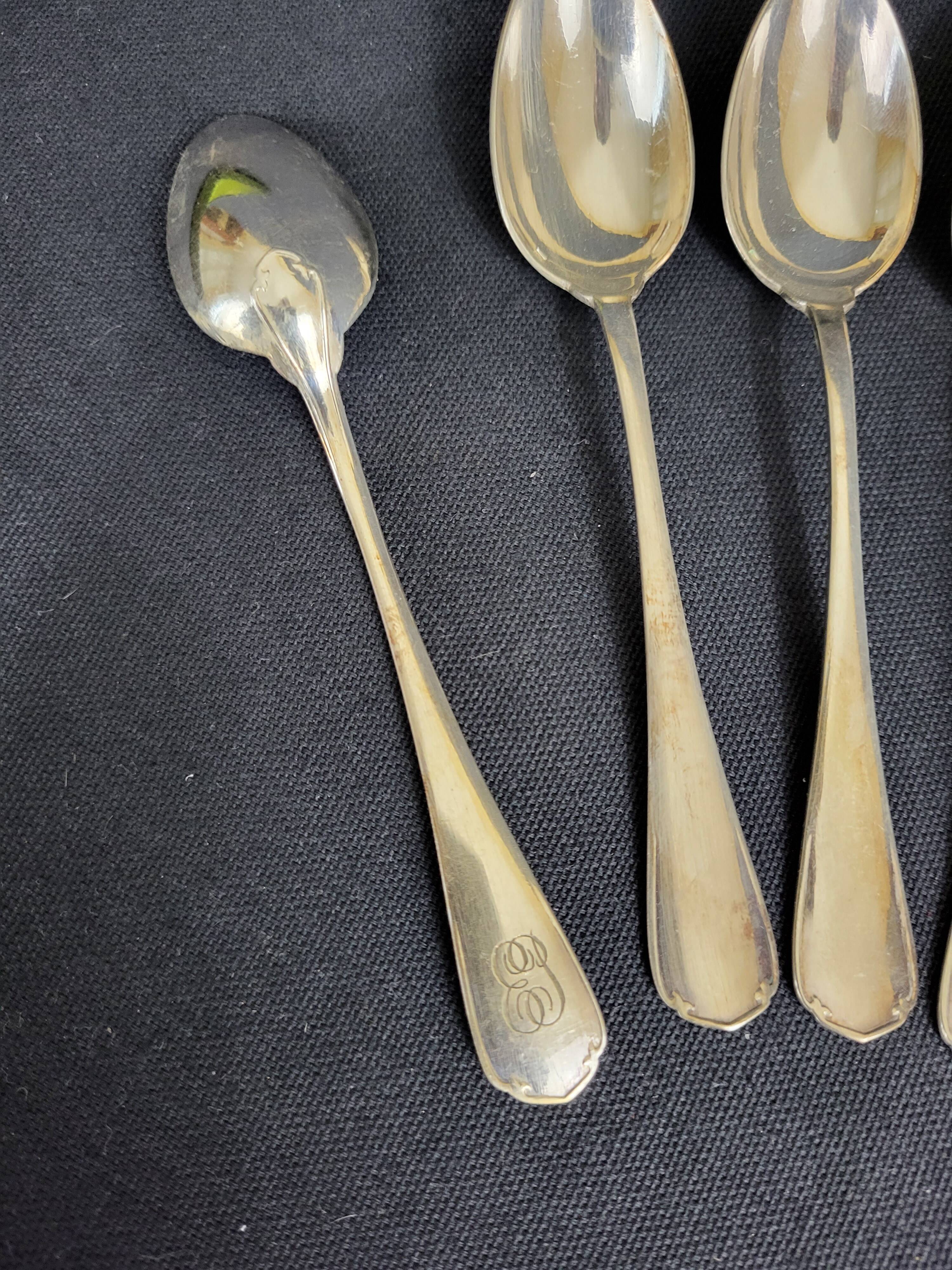 Housewife 12 teaspoons Christofle silver metal