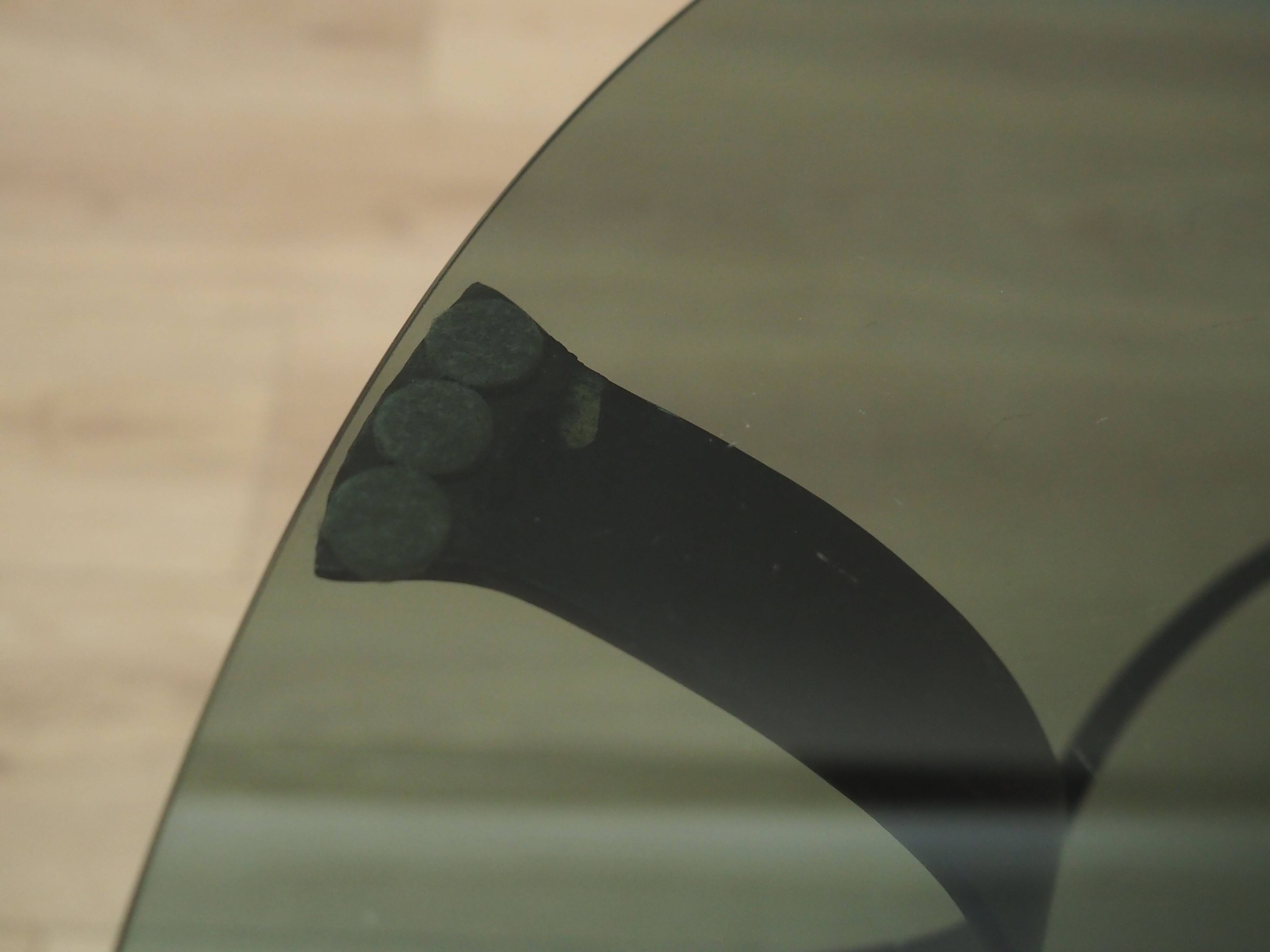 Glass coffee table, Danish design, 1970s, production: Denmark