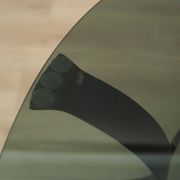 Table basse en verre, design danois, années 1970, production : Danemark