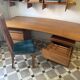 Bureau design en orme massif
