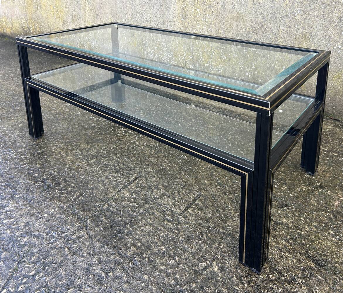 Pierre Vandel coffee table, Hollywood Regency model, vintage, 70s