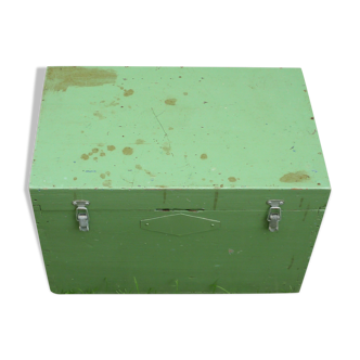 Old wooden toolbox