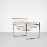 "B3 Wassily" armchair in fabric by Marcel Breuer for Bononia, Italy