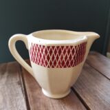 Vintage French milk jug, Badonviller porcelaine