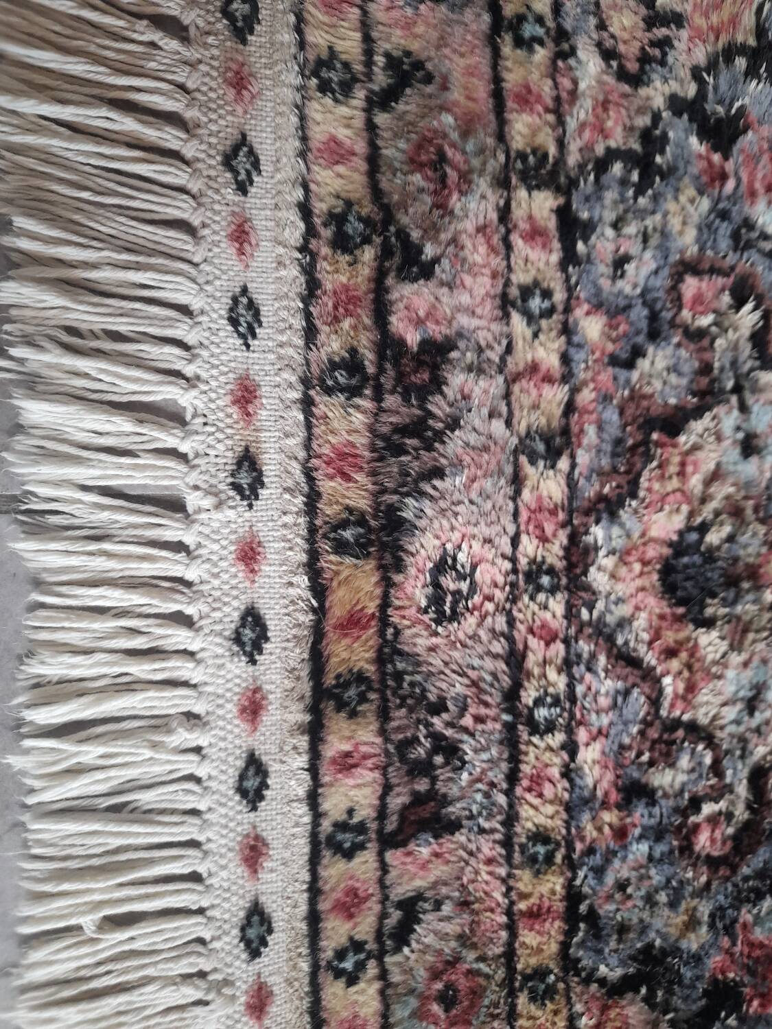 Pair of handmade oriental rugs 98x65cm