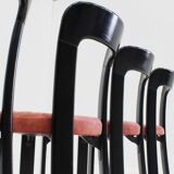 Vintage Bruno Rey dining chairs for Dietiker Switzerland 1970s, set of 6