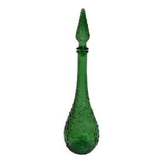Green bubble carafe Empoli from the 1960s