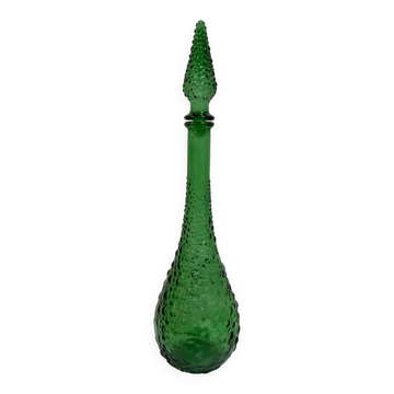 Green bubble carafe Empoli from the 1960s