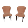 Velvet armchairs, 1950s, set of 2
