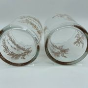 2 glasses napoleon iii love and happiness enhanced gold late xix eme