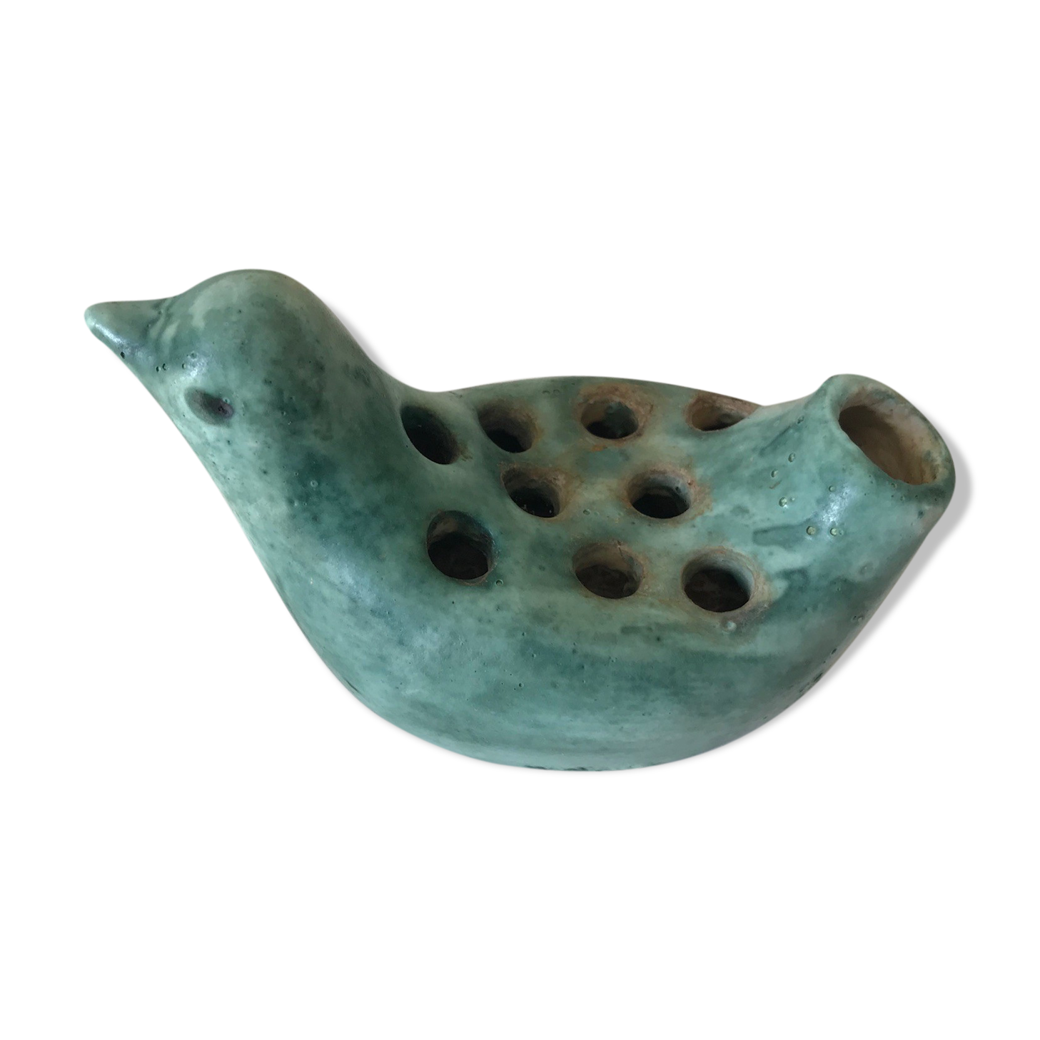 Ceramic flower spade zoomorph 1960