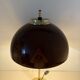 Vintage Mushroom table lamp with gold metal base , 1970s