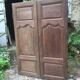 Pair of antique oak closet doors