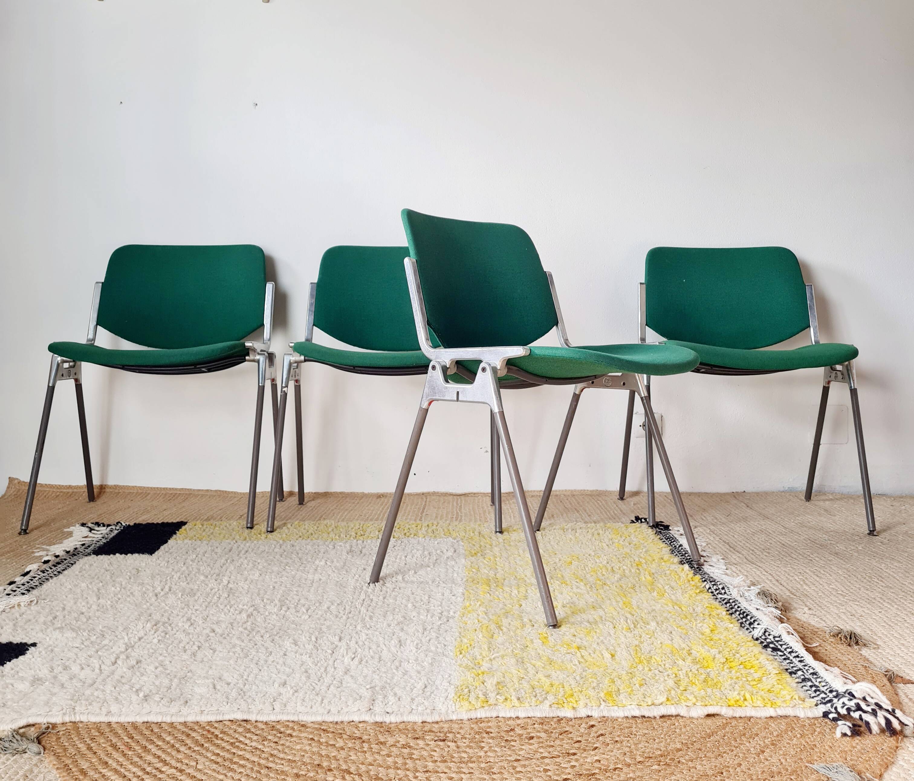 4 chairs by Giancarlo Piretti for Castelli, 1970