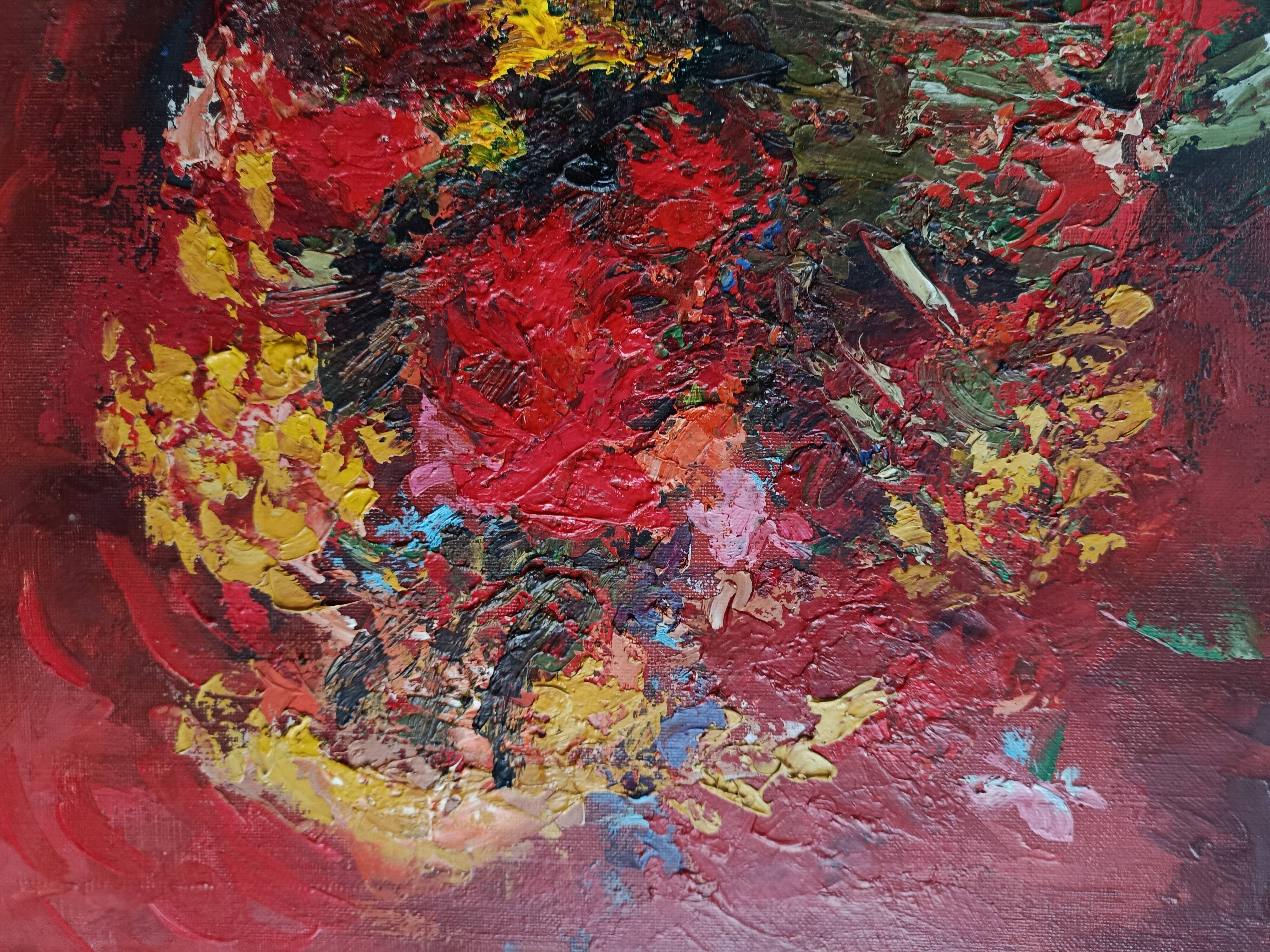 Hst still life bouquet flower in vase by willy jager 1960 germany 1960